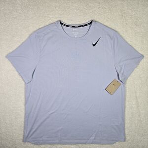 Nike AeroSwift Mens 2XL Dri-FIT ADV Short-Sleeve Running Top Ghost Black XXL $90